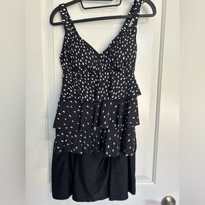 Black and White Swimsuit, 2 piece, Women’s Size 10. Like new